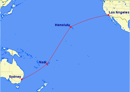 hawaii fiji australia alaska miles milevalue