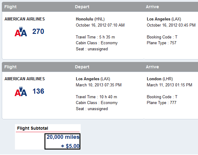 plane ticket american airlines