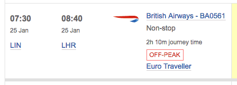 british airways liquids allowance