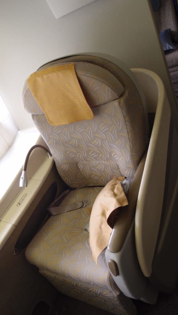 Seat 3K, which remained unoccupied until just before departure