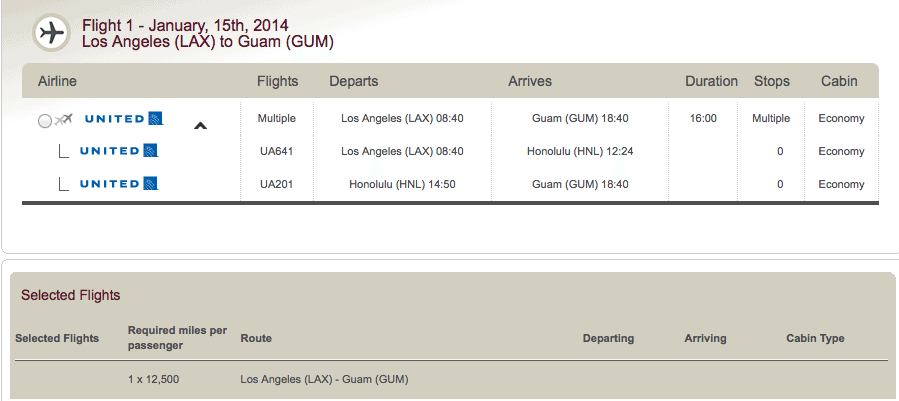 Lifemiles Chart