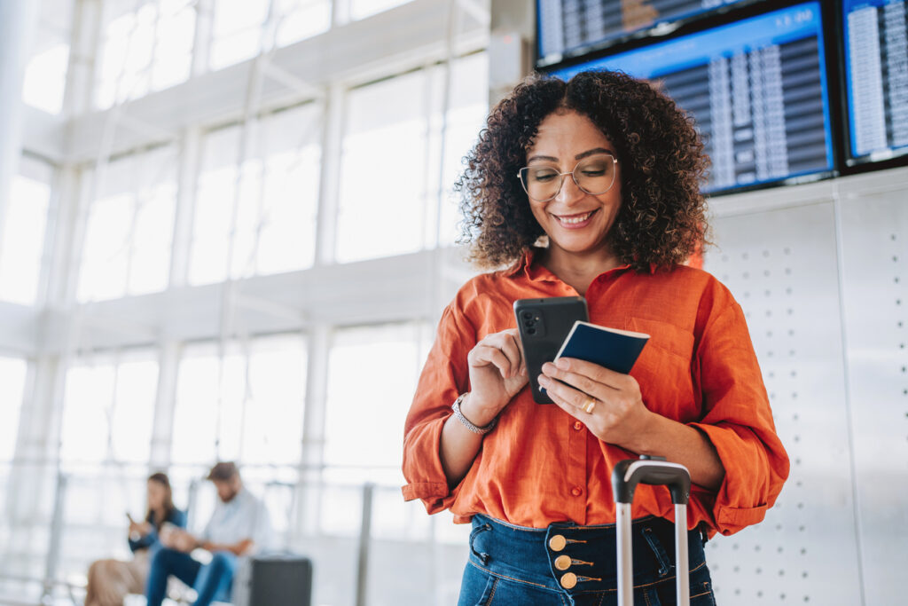 Airport departure board representing close-in award availability