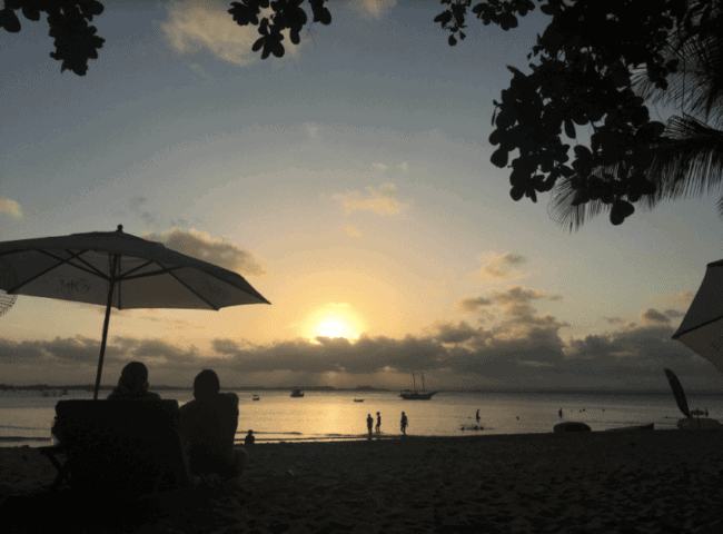 Sunset at Ponta do Mutá 