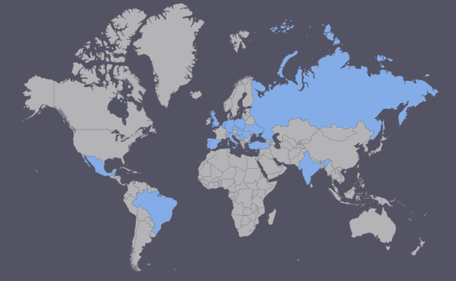 Countries with BlaBlaCar