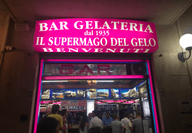 Please, please, eat gelato here.