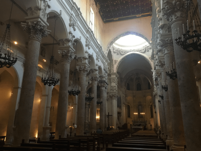 Inside the Basilica di Santa Croce