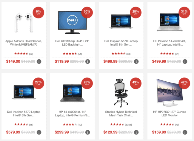 Staples Cyber Monday deals.