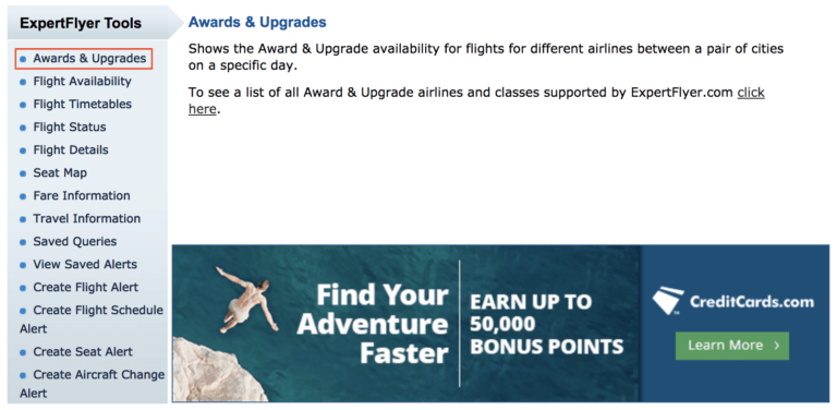 How to Use ExpertFlyer to Find Award Space - MileValue