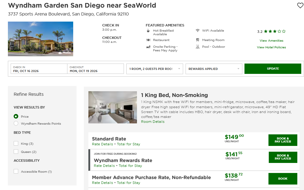 wyndham garden san diego near seaworld