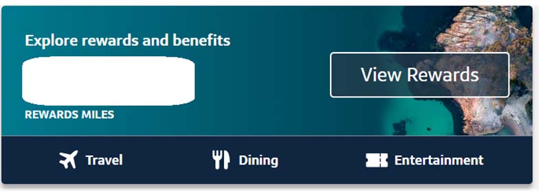 Capital One rewards dashboard with a 'View Rewards' button.